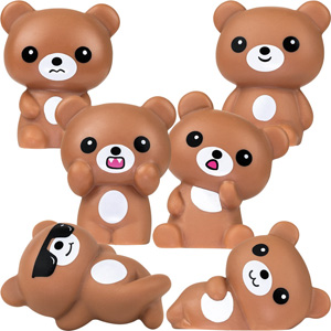 Brown Bears 2 5In 50 Pcs - 6 Brown Bears Shot - aa Global - RUA19B